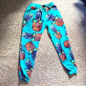 Mens pineapple sweatpants.